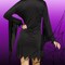 Adult Medium Large Ghost Face Glamour Hooded Mini Dress Costume Perfect for Halloween Parties